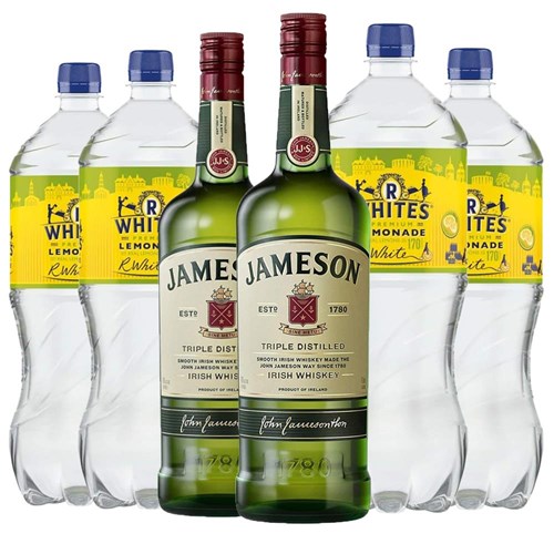 Case of 6 with Jameson Irish Whiskey 70cl and R. White’s Lemonade | Spirit & Mixer Set